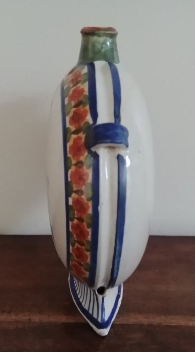 Gourd Dated 1853 Adorned With A Turk In Traditional Costume-photo-4