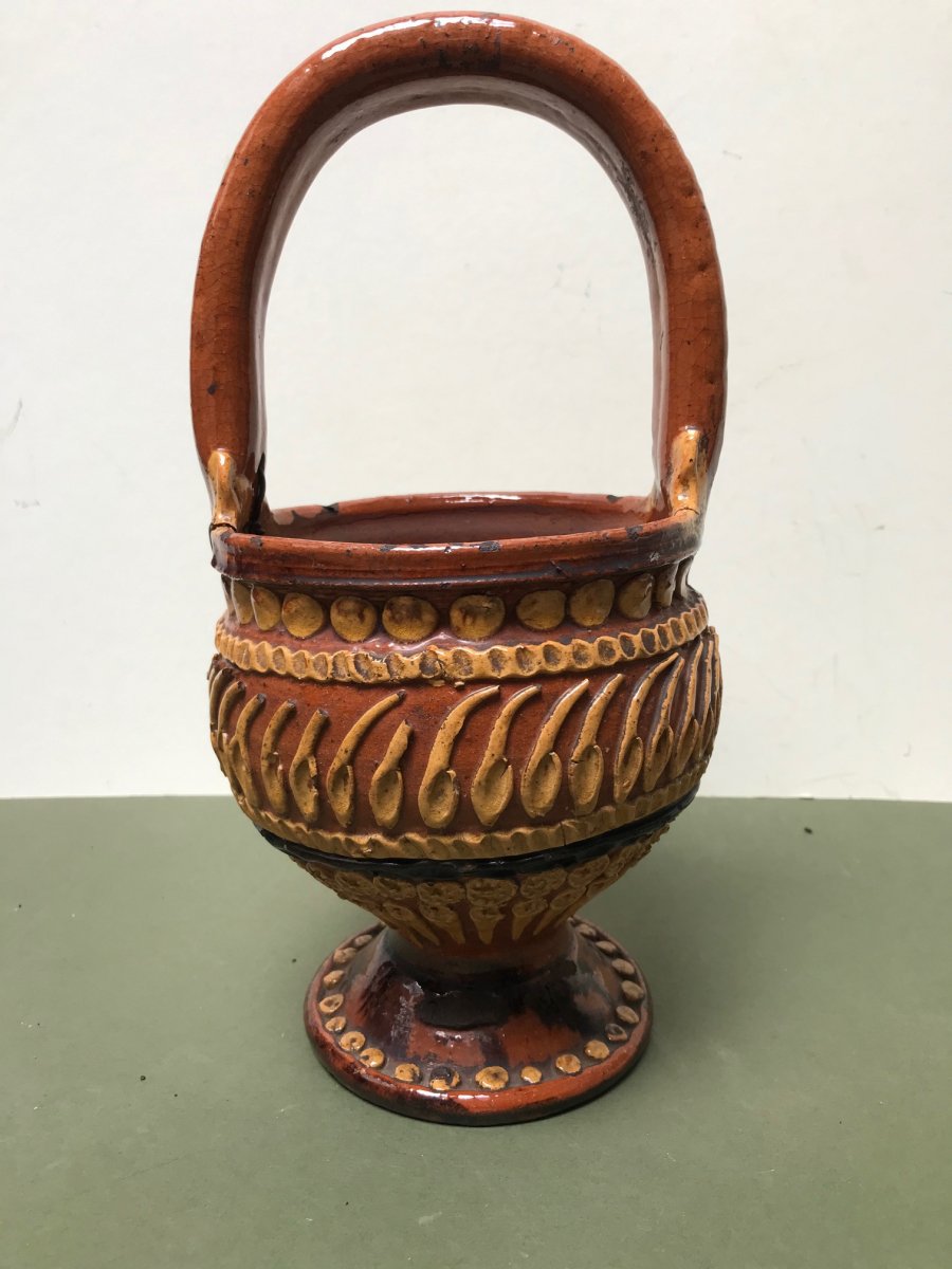 Popular Art - Basket In Glazed Earth