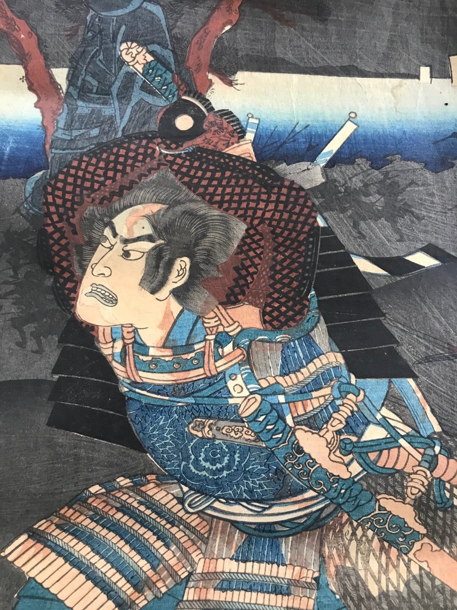 Estampe Japonaise d'Utagawa Kuniyoshi-photo-2