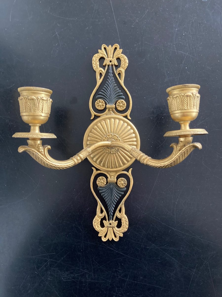 Pair Of Restoration Period Sconces-photo-2