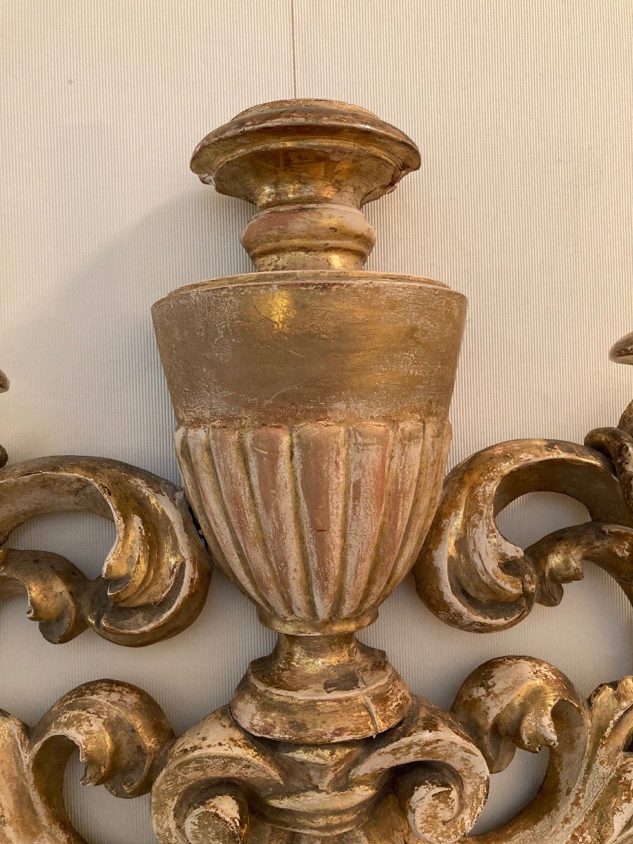 Carved Wood Wall Lamp-photo-4