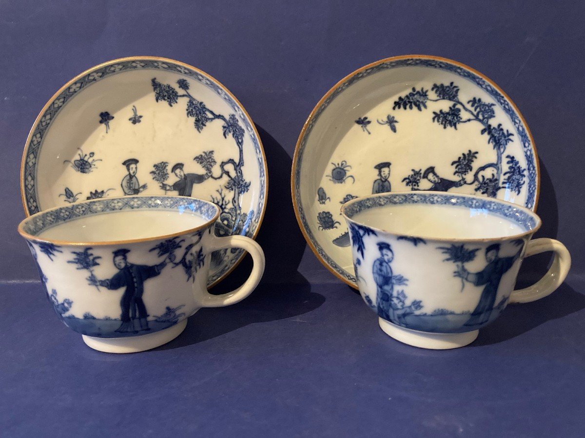 Pair Of Fine English Earthenware Cups