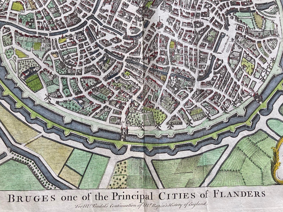 Map Of Bruges 17th Century-photo-4