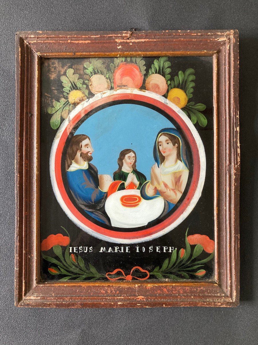 Large Fixed Under Glass - The Holy Family