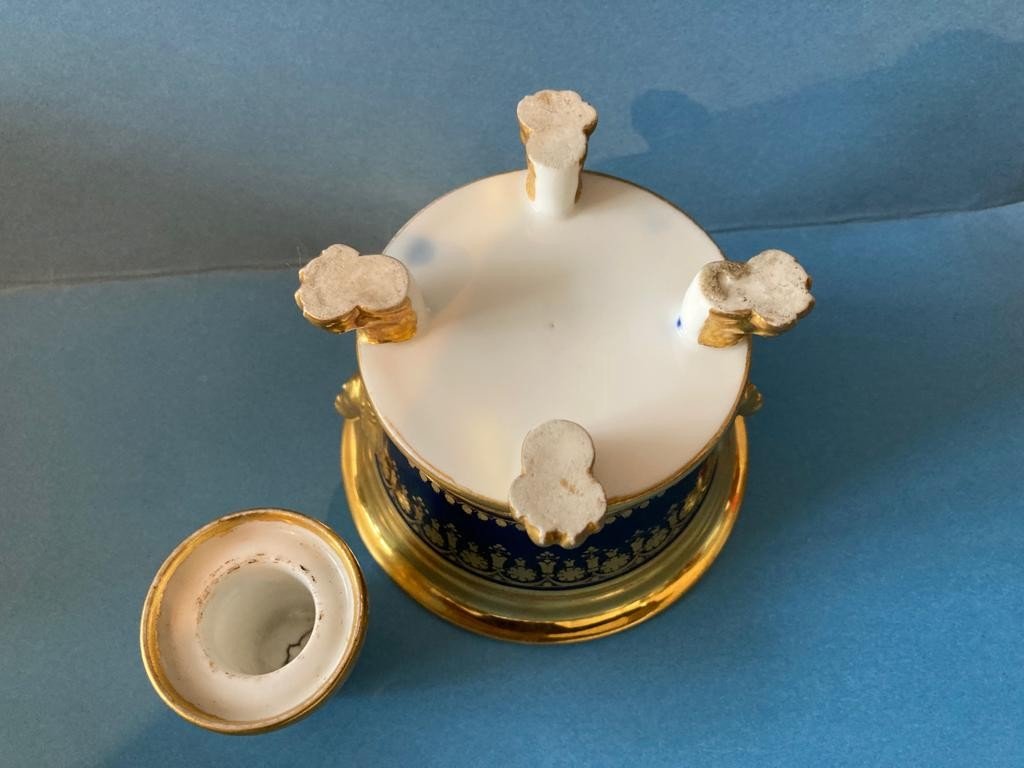 Encrier En Porcelaine - Époque Empire-photo-1