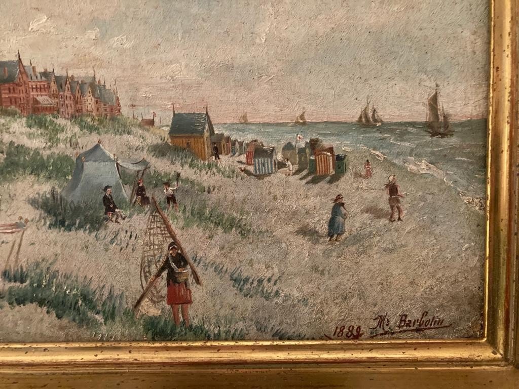 William Barbotin - Scène De Plage fin XIXe-photo-1