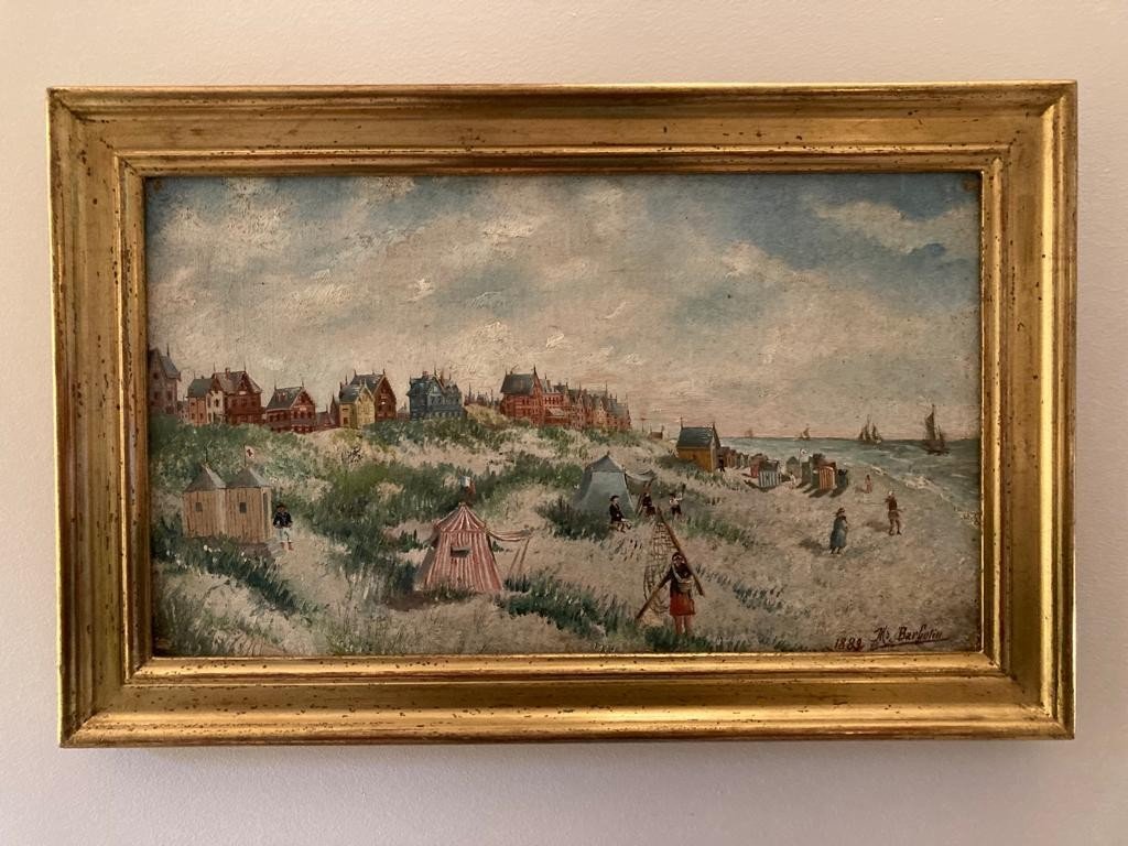 William Barbotin - Scène De Plage fin XIXe