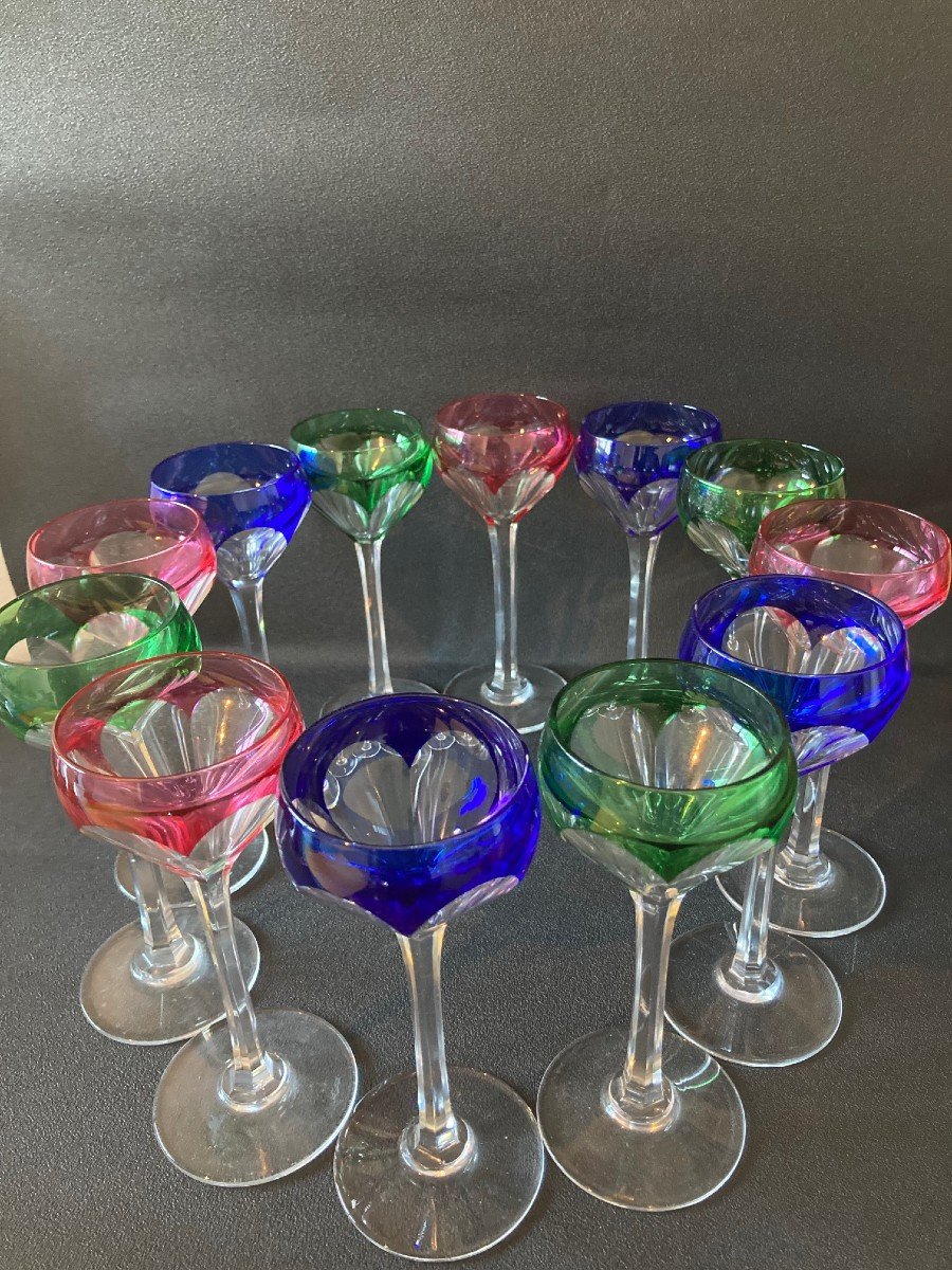 12 Saint-louis Crystal Glasses-photo-2