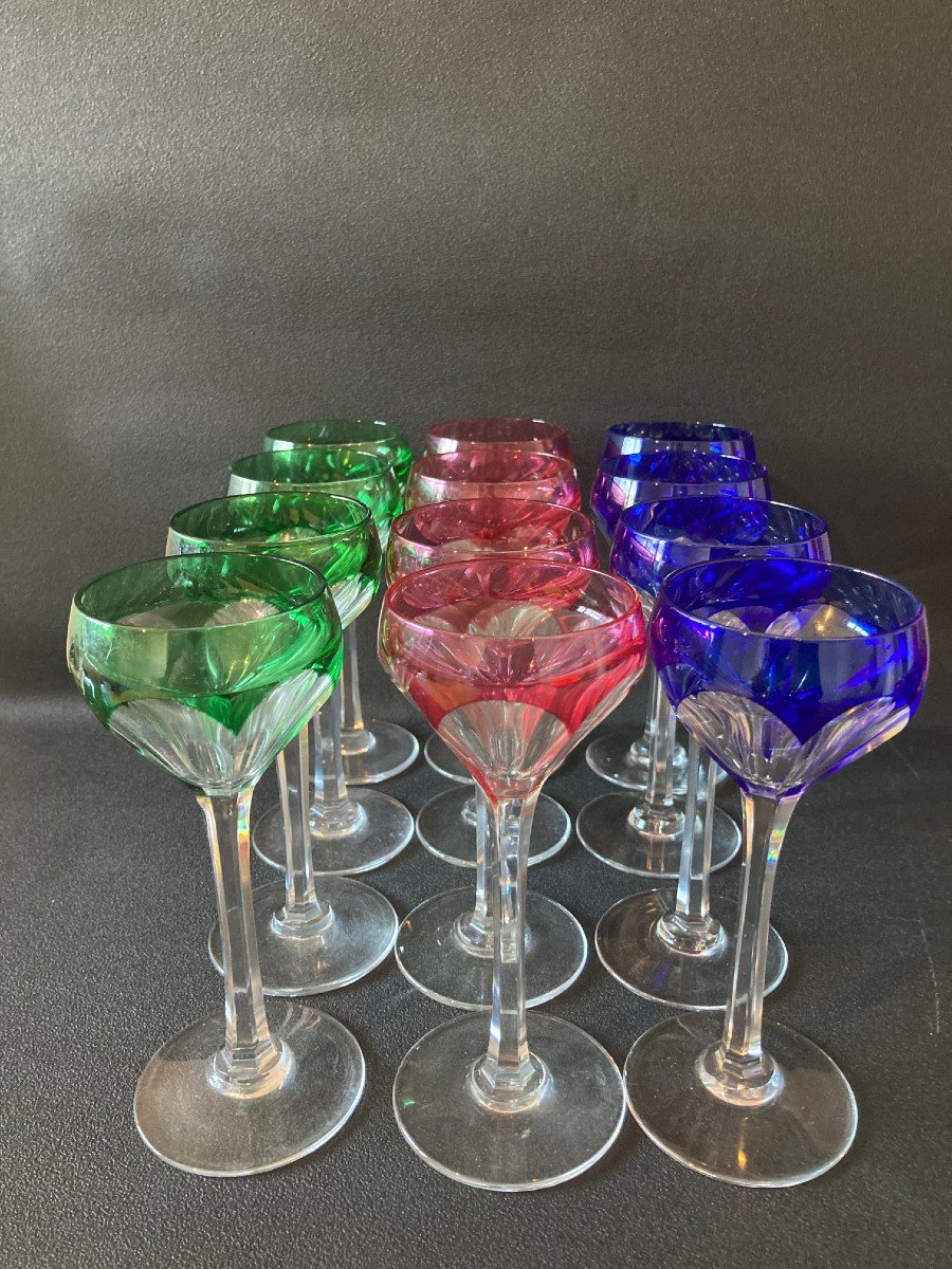 12 Saint-louis Crystal Glasses-photo-3