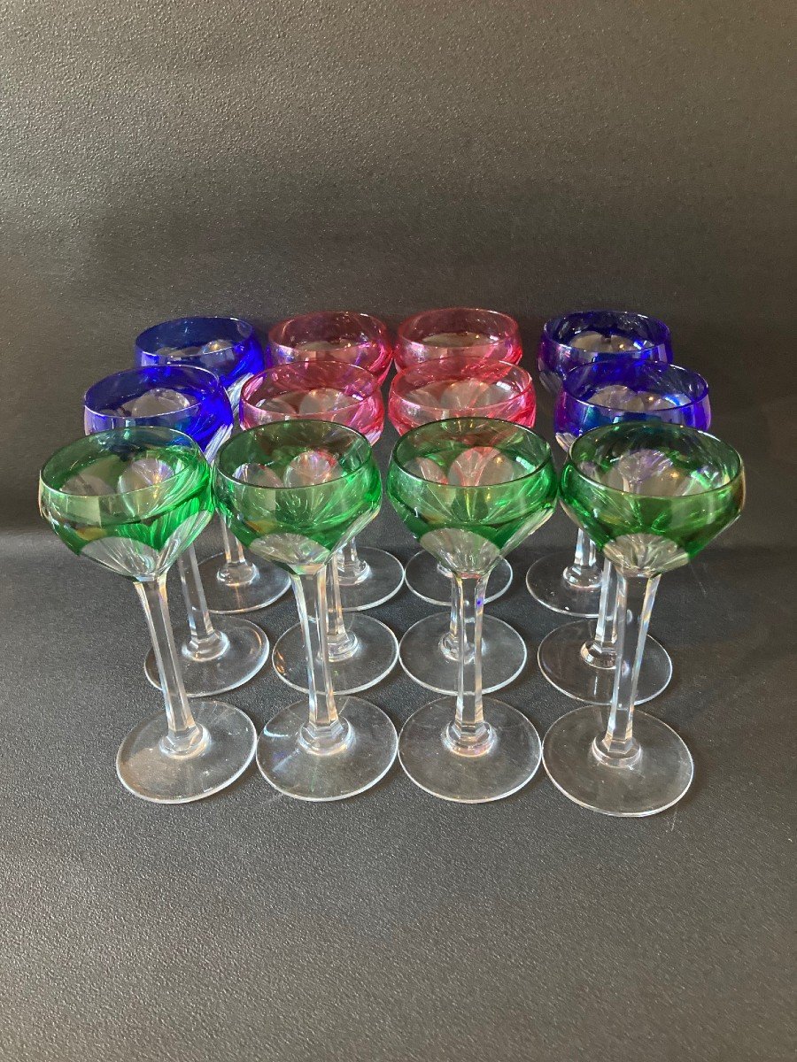 12 Saint-louis Crystal Glasses