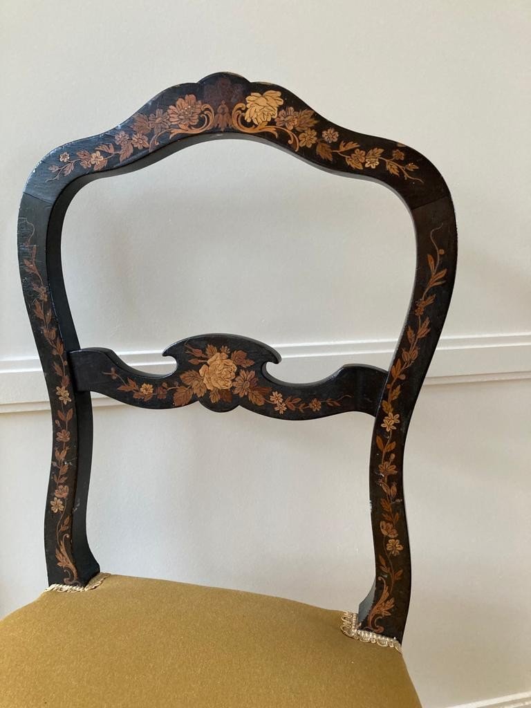 Musician Chair Beautiful Marquetry-photo-2