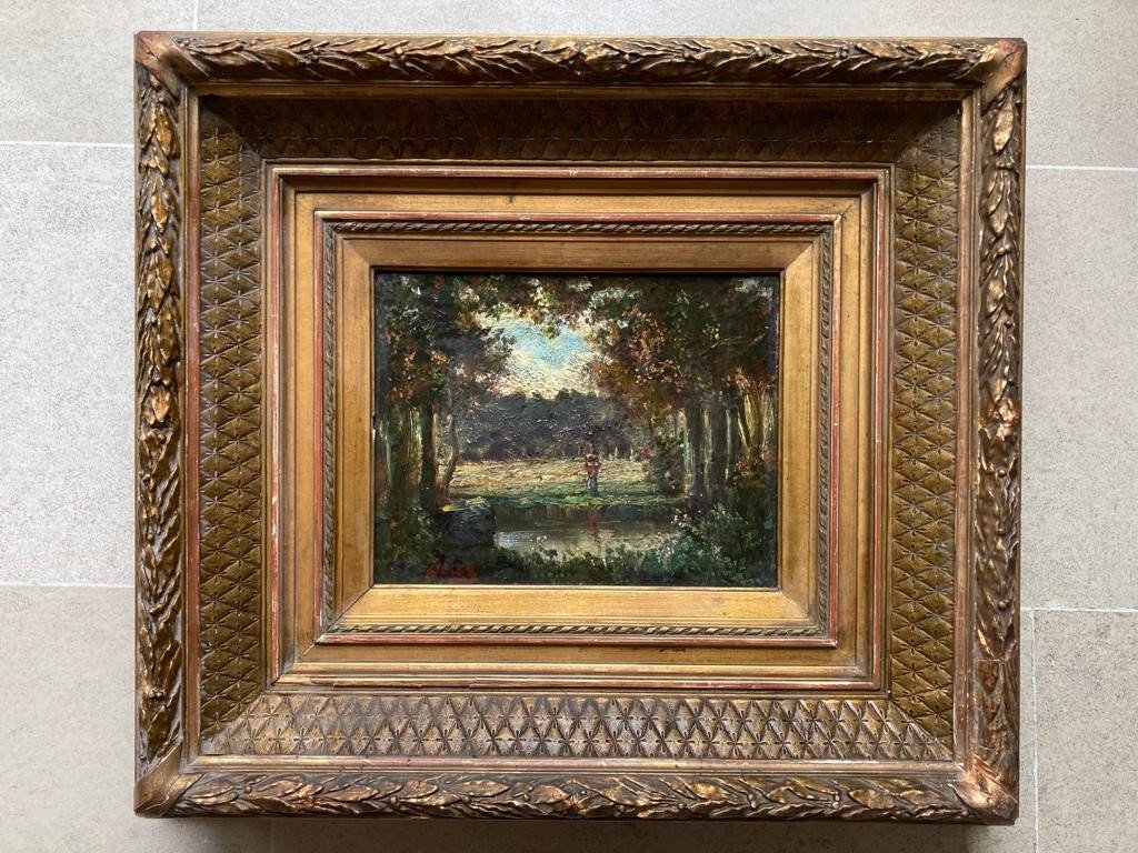 Diaz De La Pena Painting Barbizon School-photo-1