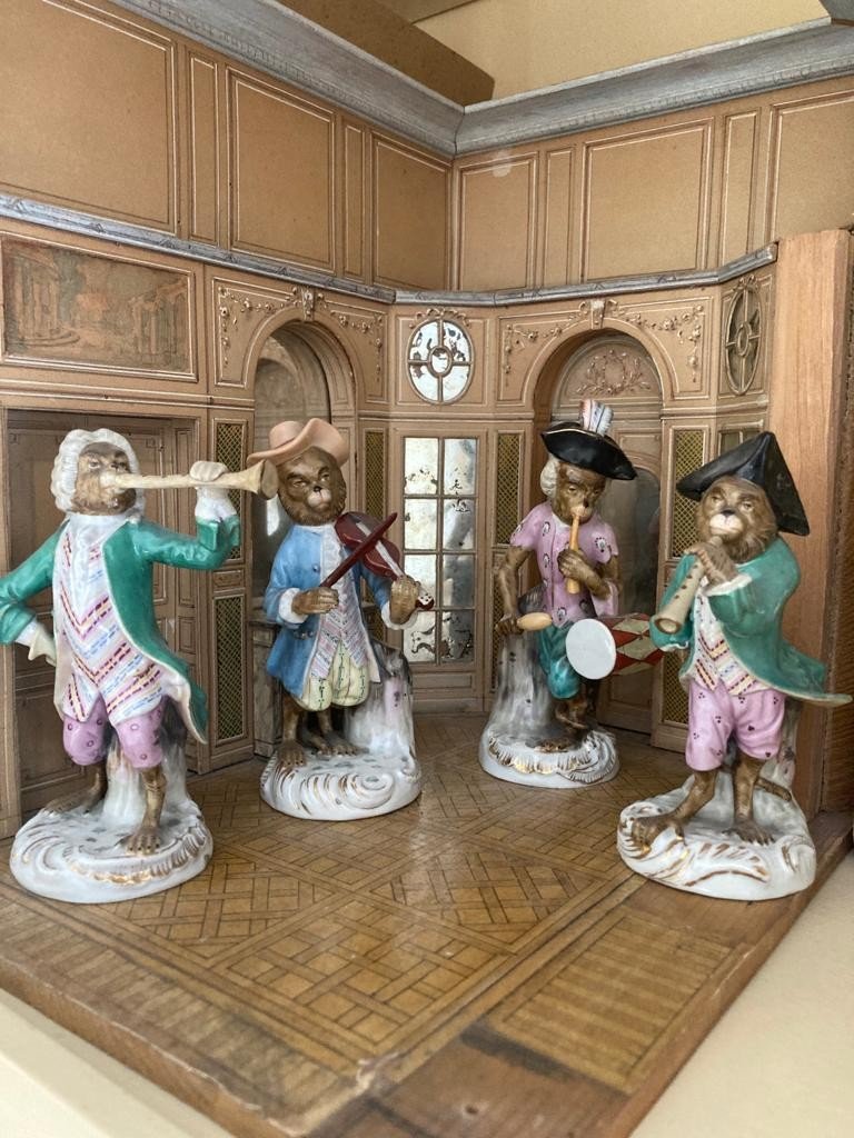 Quatuor De Singes Musiciens Meissen-photo-8