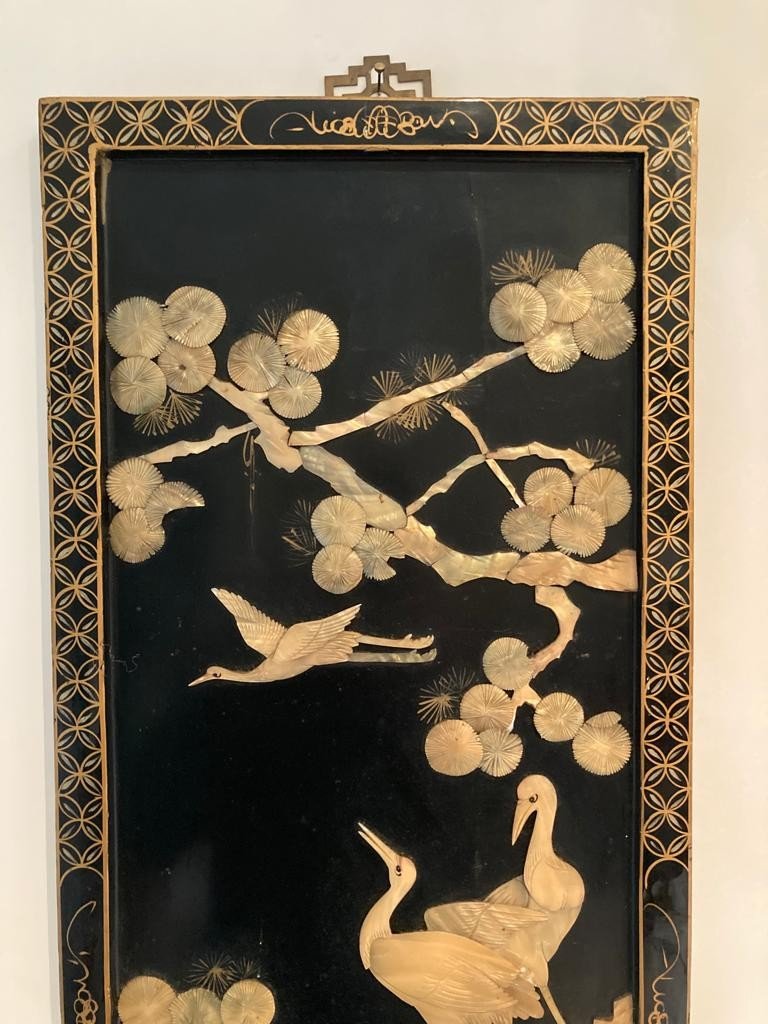 China - Lacquered Wood Panel-photo-4