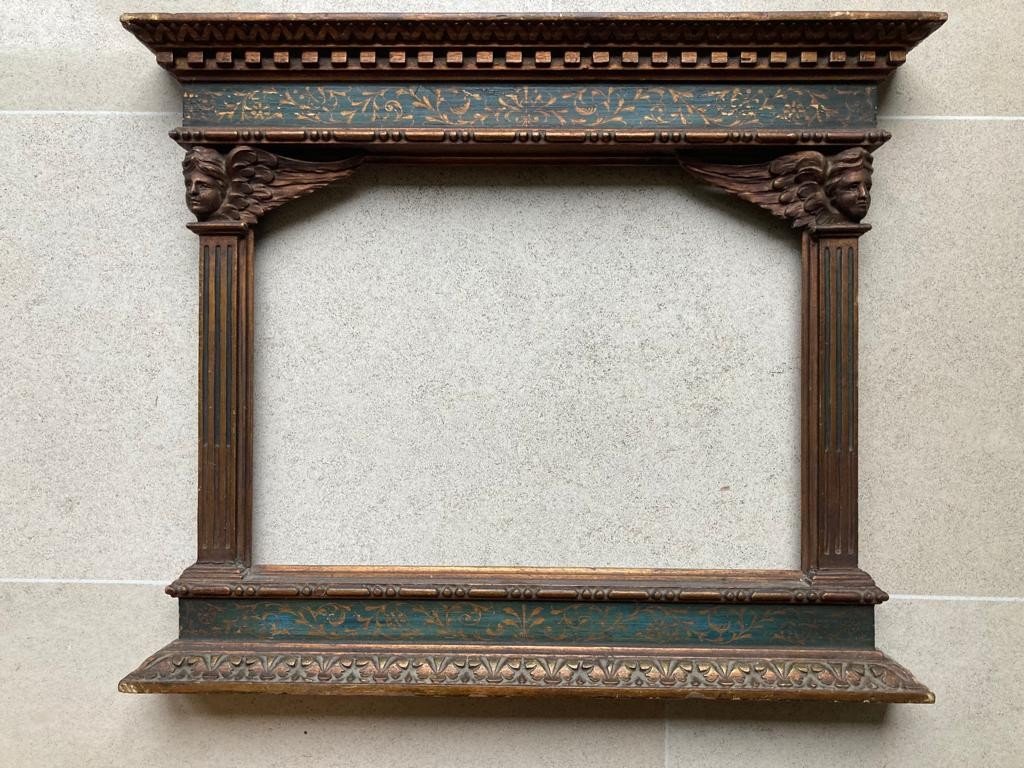Italian Carved Wood Florentine Tabernacle Frame