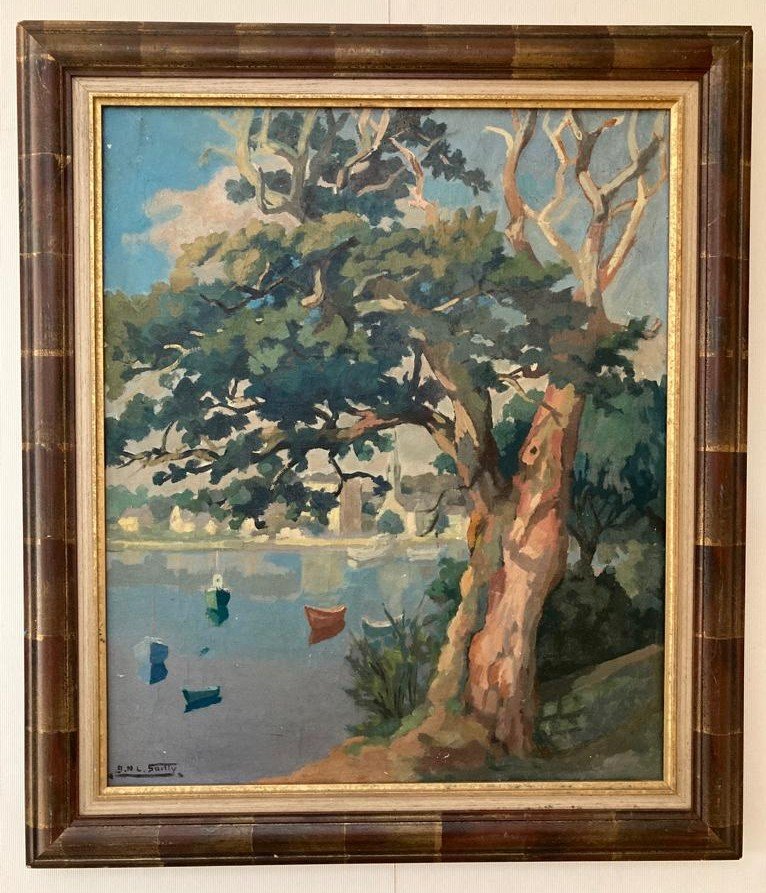 Sailly Le Golfe Du Morbihan Tableau Paysage Breton-photo-2