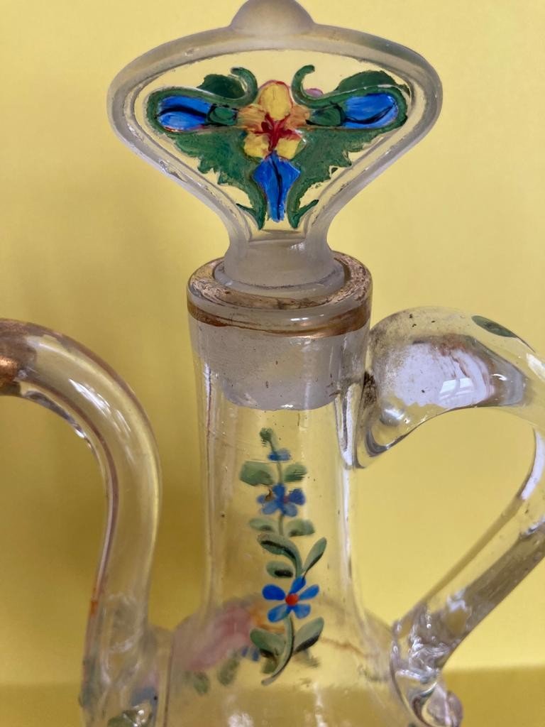 Aiguière Verseuse De Beykoz Ottoman Verre émaillé-photo-4