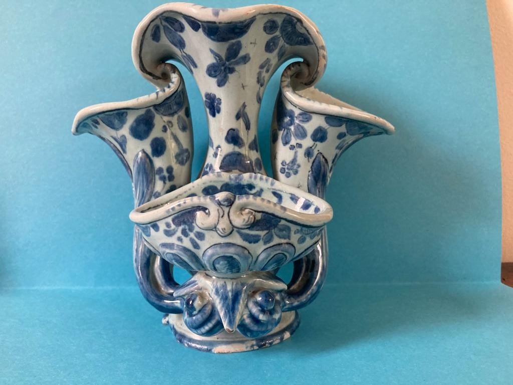 Vase Faïence Cantagalli Majolique Italienne Florence Majolica