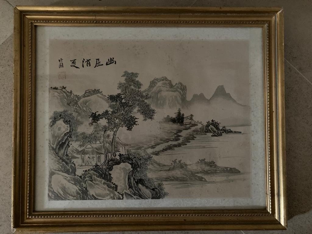 Asian Landscape Indian Ink-photo-4