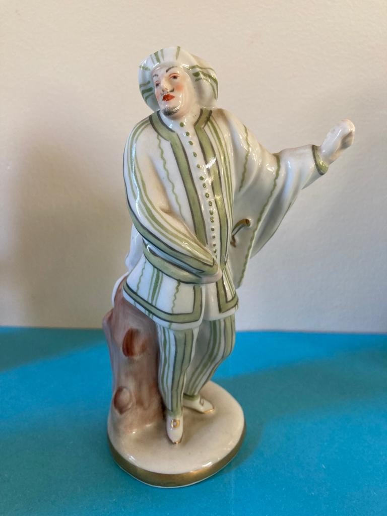 Capodimonte Porcelain Figurines Characters From The Commedia Dell'arte-photo-4