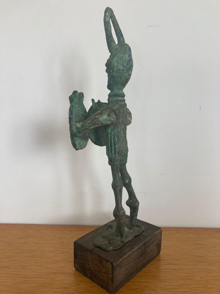 Franco d'Aspro Le Guerrier Sculpture Bronze-photo-4