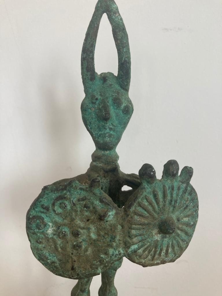 Franco d'Aspro Le Guerrier Sculpture Bronze-photo-1