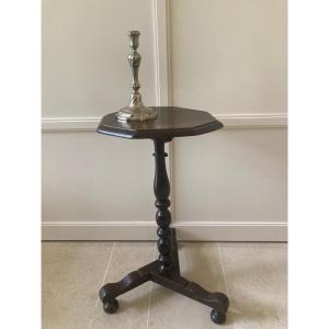 Tripod Pedestal Table Snack Oak Flanders XVII