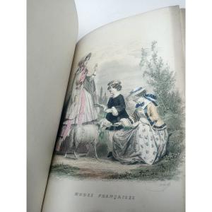 Collection Of 155 Fashion Engravings From 1844 To 1850 Old Books