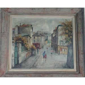 School Of Montmartre Sacred Heart Paris Painting