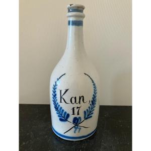 18th Century Delft Earthenware Bottle