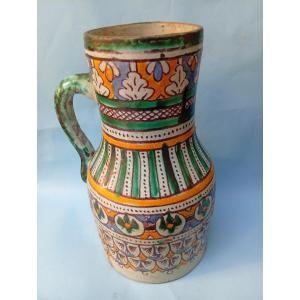 Large Ceramic Ghoraff Jug From Fez
