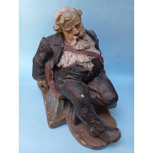 Statuette caricature du président de la République Armand Fallières 
