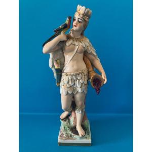 Meissen Porcelain Figurine: Native American 