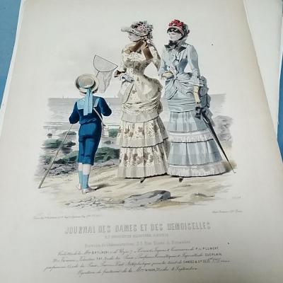 Série De 150 Gravures De Mode Epoque XIXe