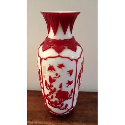 Chine - Vase En Verre De Pékin