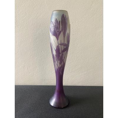 Gallé Vase With Crocuses