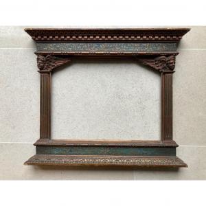 Italian Carved Wood Florentine Tabernacle Frame