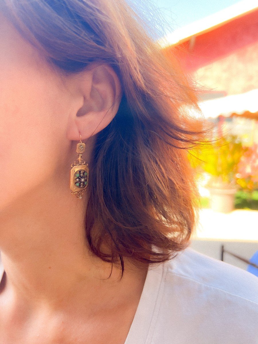 Boucles d'Oreilles Napoleon III-photo-1