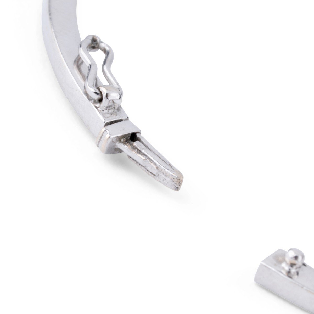 Bracelet Jonc En Or Gris Et Diamants-photo-3