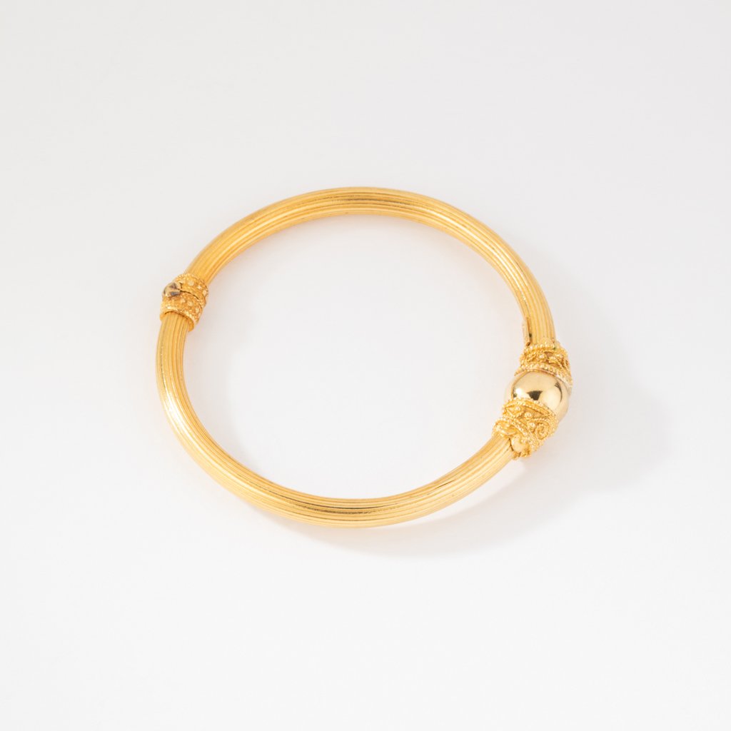 22k Yellow Gold Bangle By Designer Lalaounis-photo-1