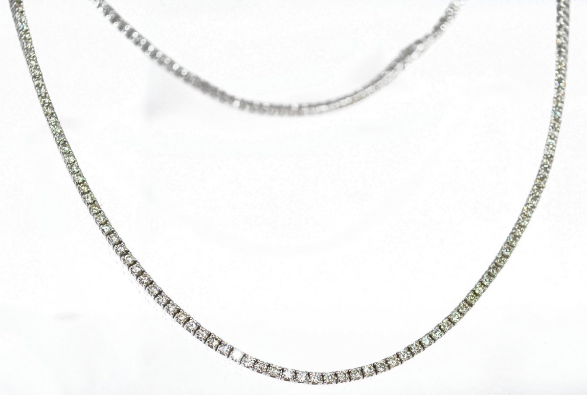 Collier Rivière En Diamant-photo-4