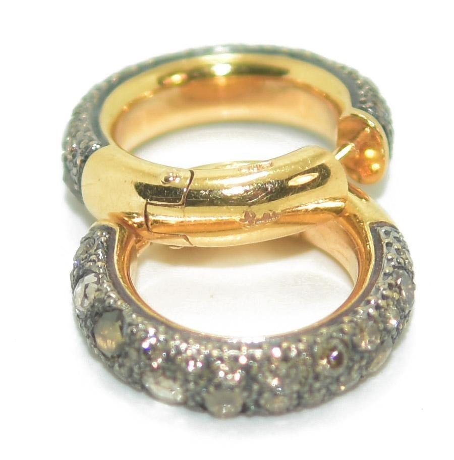 Boucles d'Oreilles Signées De La Maison Italienne Pomellato,modèle Tango-photo-2