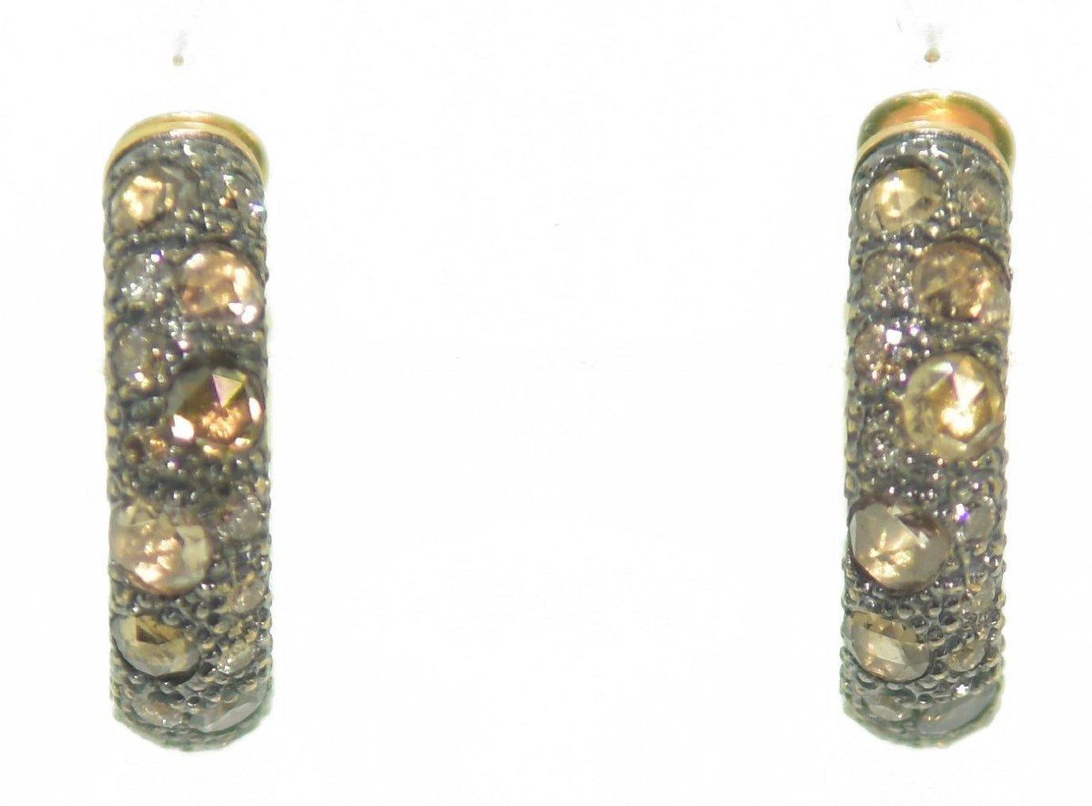 Boucles d'Oreilles Signées De La Maison Italienne Pomellato,modèle Tango