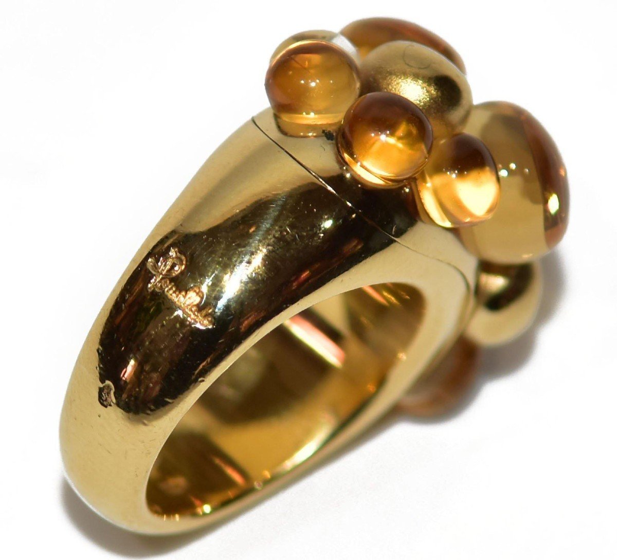 Yellow Gold Ring Signed By Maison Pomellato-photo-2