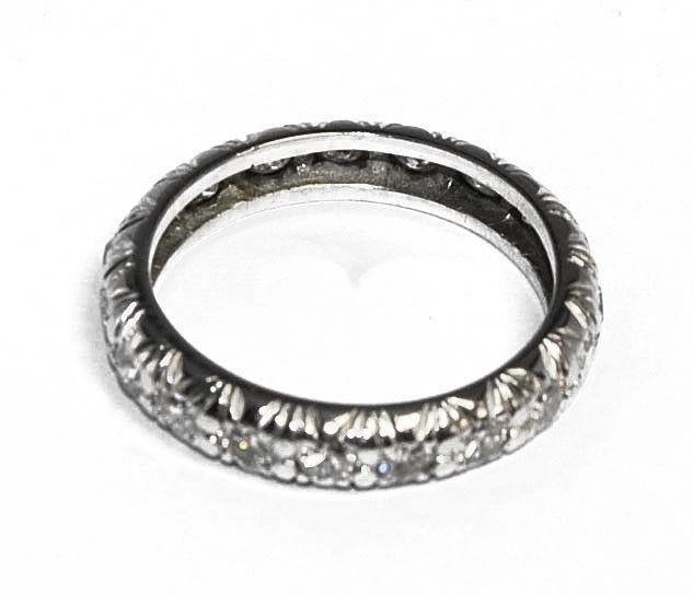 Platinum Wedding Ring Fully Set With Diamond-photo-2