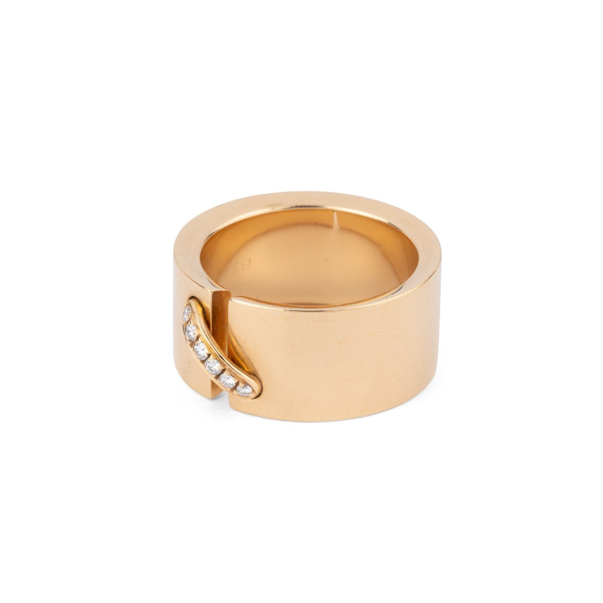 Chaumet Yellow Gold And Diamond Ring Link Model-photo-3