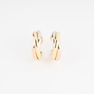 3 Gold Earrings From Maison Cartier Models Trinity