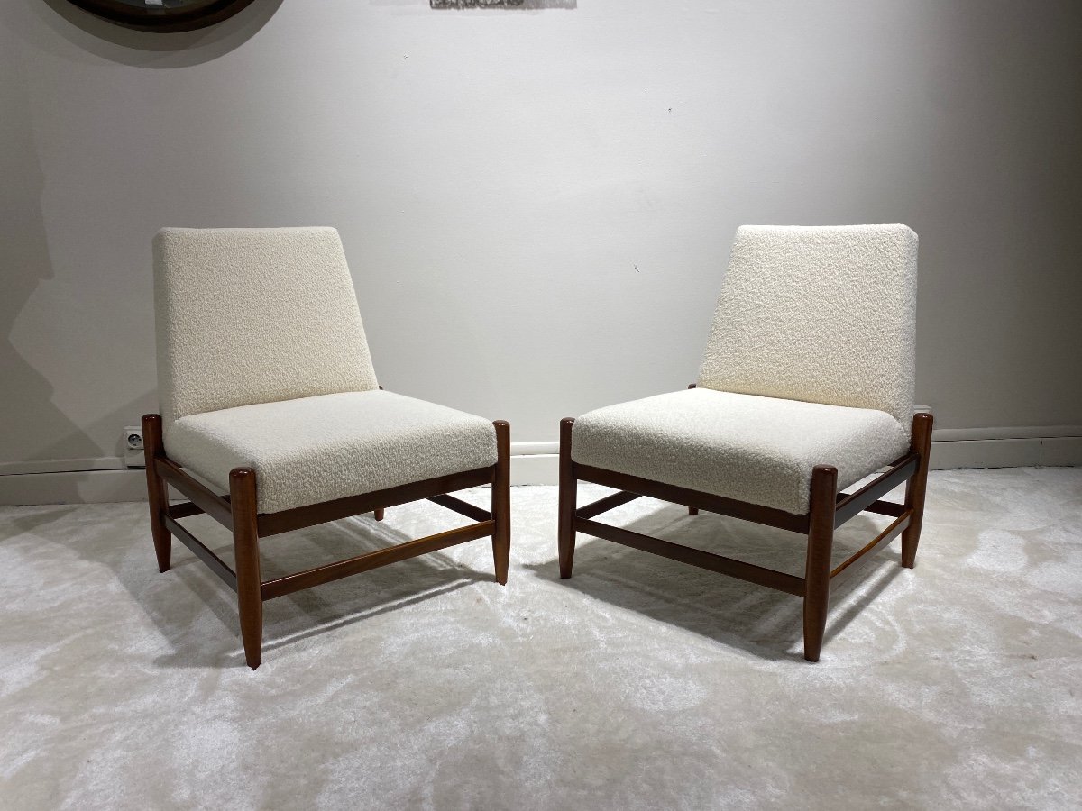 Paire De Fauteuils Brésiliens Liceu Artes E Ofícios Années 60