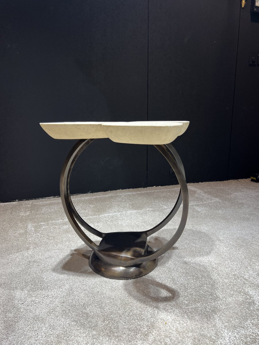 Shagreen Coffee Table By R&y Augusti Année 2000s-photo-2