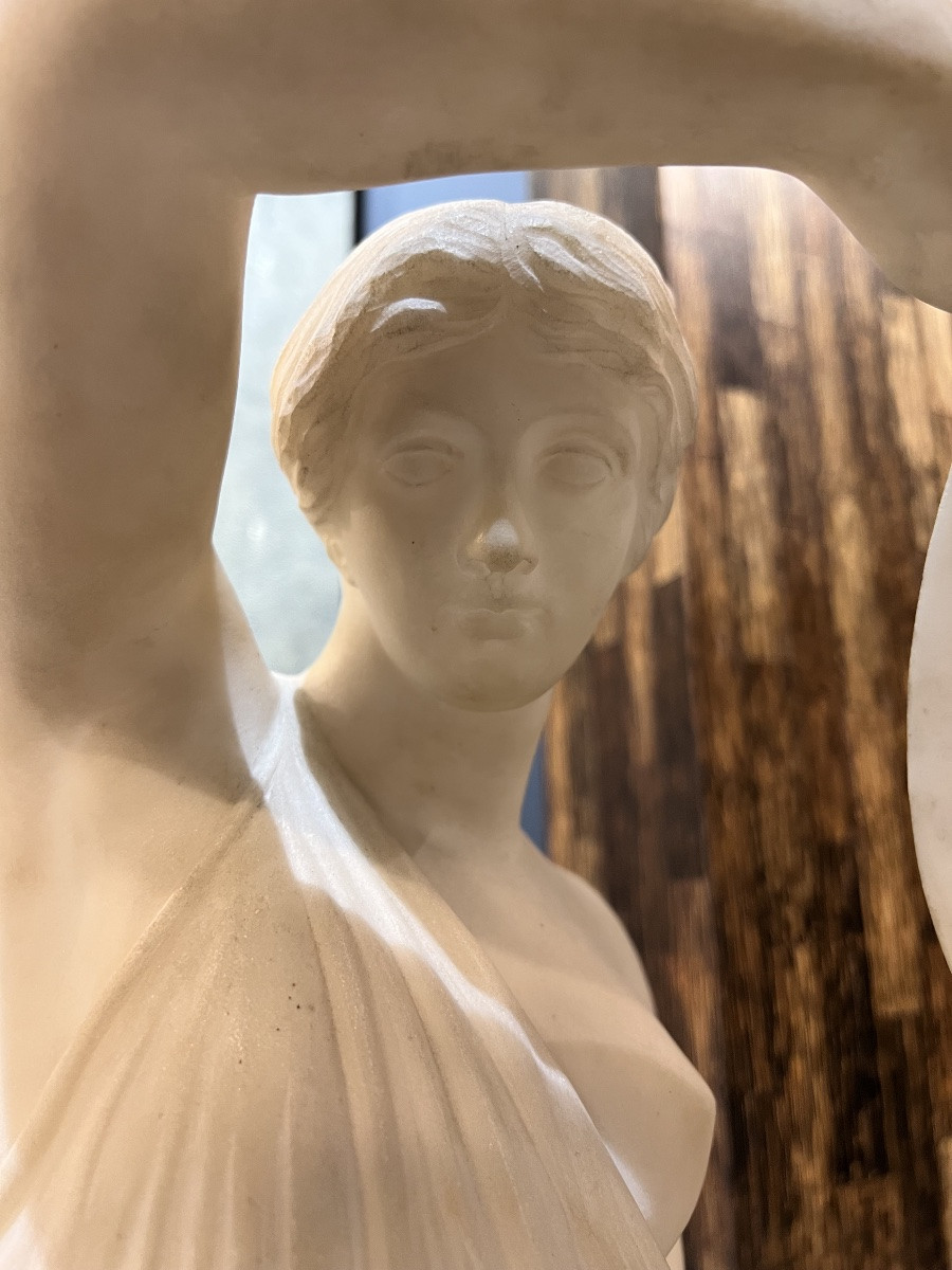19th Century Marble Statue -photo-5
